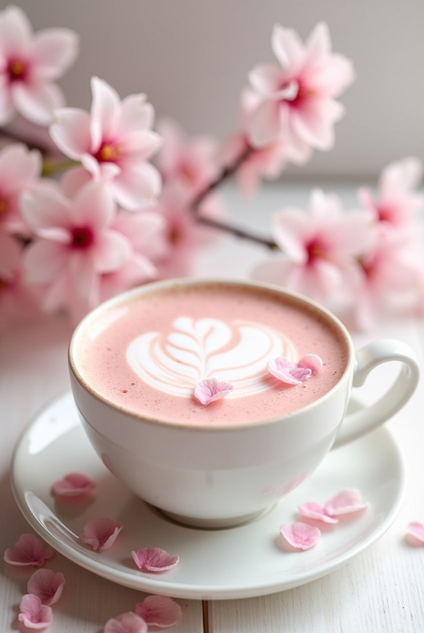 Cherry Blossom Miilk Tea